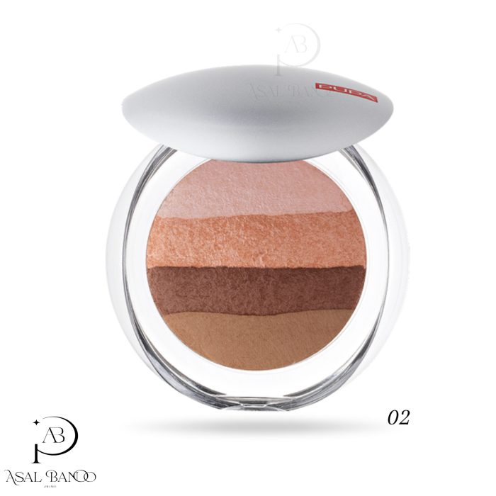 پوپا میلانو رژگونه و هایلایتر چهار رنگ ومپ – Pupa Milano Luminys Baked All Over - تصویر 2