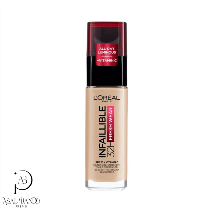 لورال کرم پودر شیشه ای اینفیلیبل فرش ویر - L'Oreal Infaillible Fresh Wear Foundation - تصویر 1