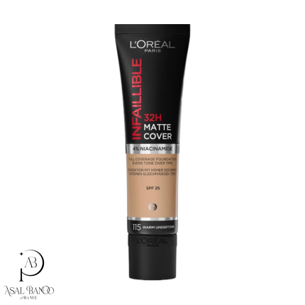 لورال کرم پودر تیوپی اینفیلیبل مت کاور - L'Oreal Infaillible Matt Cover Foundation