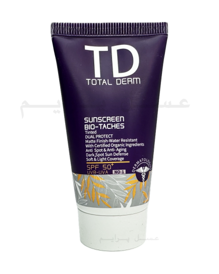 توتال درم کرم ضدآفتاب رنگی - Total Derm Sunscreen Bio-Taches