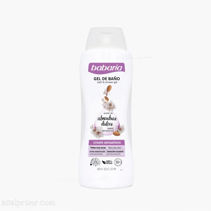 باباریا شامپو بدن روغن بادام – Babaria Bath & Shower Gel Almond Oil - تصویر 1