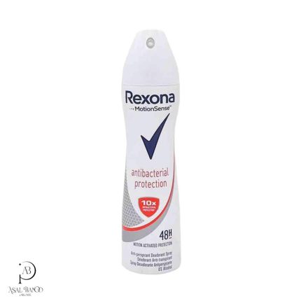 رکسونا اسپری ضدتعریق بدن زنانه مدل آنتی باکتریال -Rexona Antibacterial protection Spray
