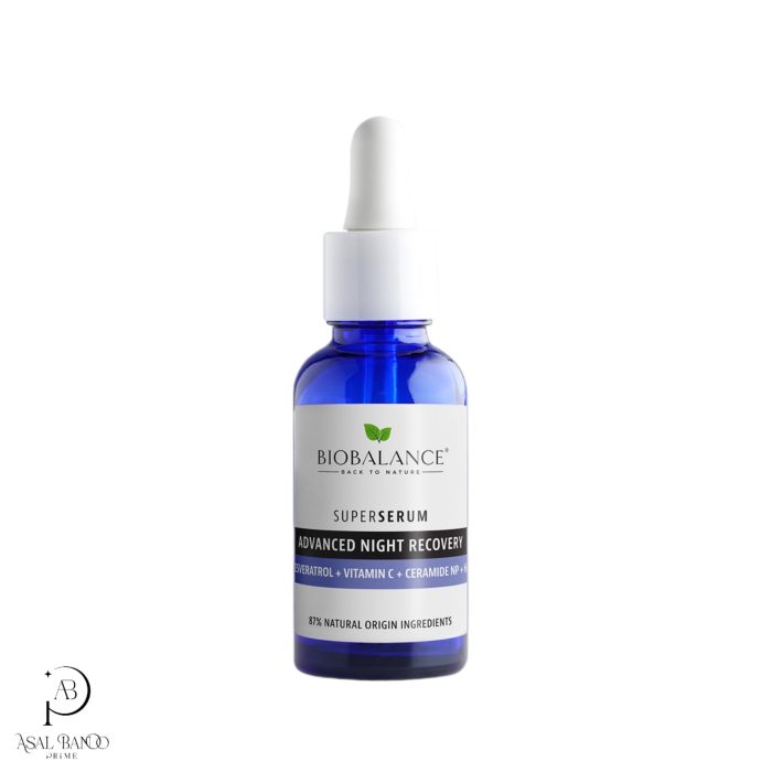 بیوبالانس سرم ضد چروک و بازسازی کننده پوست-  BioBalance Super Serum Advanced Night Recovery - تصویر 1