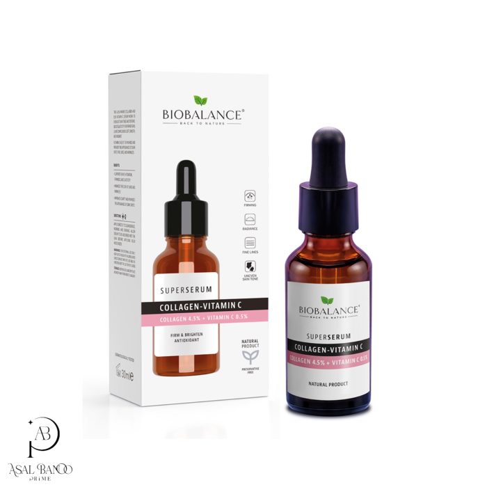 بیوبالانس سرم پوست صورت کلاژن و ویتامین سی - Biobalance SUPER SERUM COLLAGEN-VITAMIN C - تصویر 2