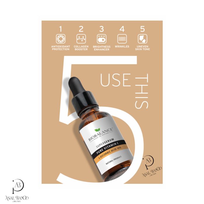 بیوبالانس سرم ویتامین سی خالص -   BioBalance Super Serum Pure Vitamin C - تصویر 3