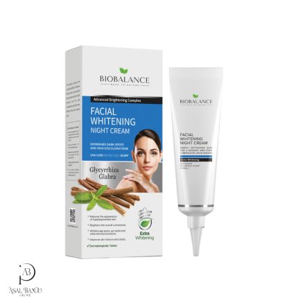 بیوبالانس کرم روشن کننده و ضدلک صورت (شب) – BioBalance Facial Whitening Cream