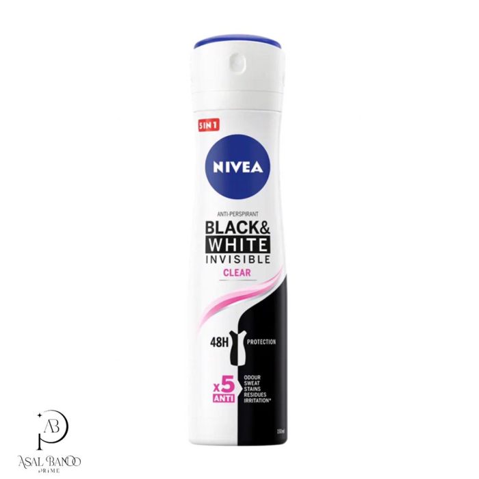نیوا اسپری ضد تعریق زنانه – Nivea Black & White Clear Woman Spray - تصویر 1