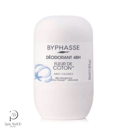 بای فاز مام رولی ضدتعریق گل پنبه – Byphasse  Deodorant Coton