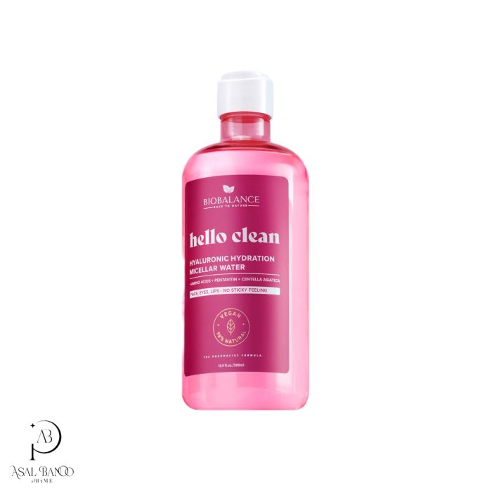 بیوبالانس محلول پاک کننده آرایش (میسلارواتر) هیالورونیک اسید– BioBalance Hyaluronic Hydration Micellar Water - تصویر 1
