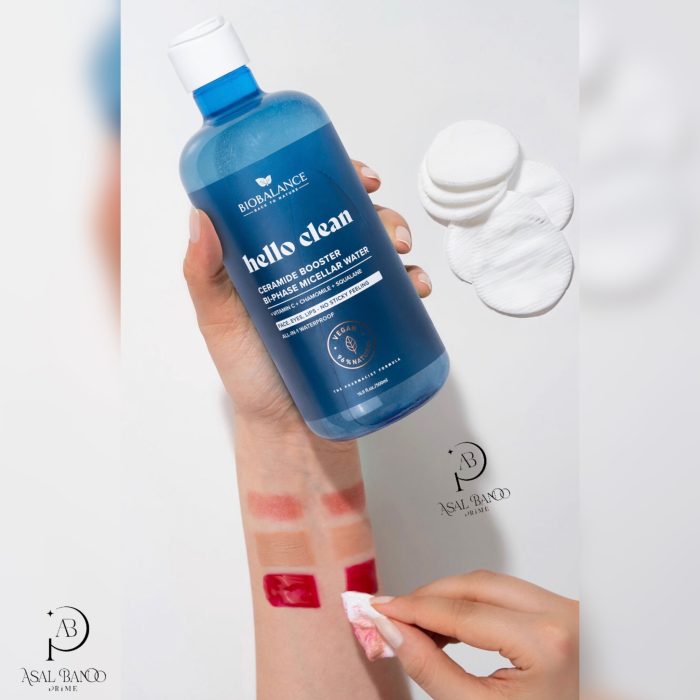 بیوبالانس محلول پاک کننده آرایش (میسلارواتر) هیالورونیک – BioBalance Ceramide Booster Bi Phase Micellar Water - تصویر 2