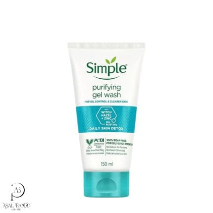 سیمپل ژل شستشوی صورت پوست چرب – Simple Purifying Gel Wash