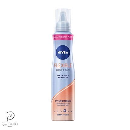 نیوآ موس حجم دهنده مو – Nivea Flexible Curls & Care Styling Mousse