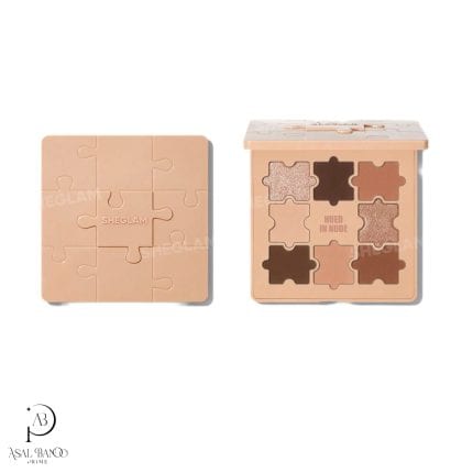 شیگلم پالت سایه 9 رنگ پازلی  – Sheglam Jazy Jigsaw  Eyeshadow Palette- Hued in Nude