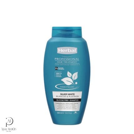 هربال شامپو ضد زردی مو – Herbal Professional Hair Treatment Silver White Shampoo