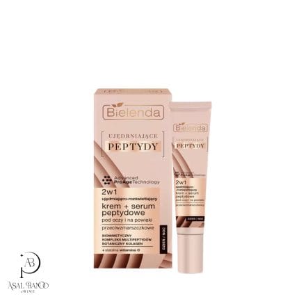 بیلندا کرم سرم دور چشم 2در1  ضدچروک و روشن کننده   - Bielenda Firming Peptides 2In1 Firming And Brightening Anti-Wrinkle Cream