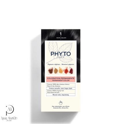 فیتو رنگ موی مشکی طبیعی شماره 1 بدون آمونیاک   – Phyto  Coloration Permanente Black Color