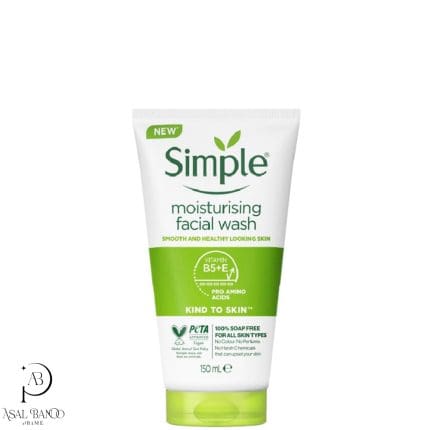 سیمپل ژل شستشوی صورت مرطوب کننده پوست خشک  و حساس – Simple Moisturising Facial Wash