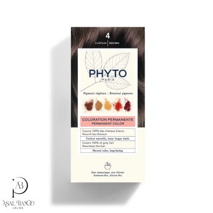 فیتو رنگ موی قهوه ای طبیعی  شماره 4 بدون آمونیاک   – Phyto  Coloration Permanente Brown Color