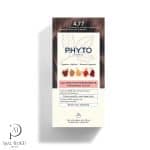 فیتو رنگ موی قهوه ای تیره  شماره 4.77 بدون آمونیاک   – Phyto  Coloration Permanente Intense Chestnut  Brown Color